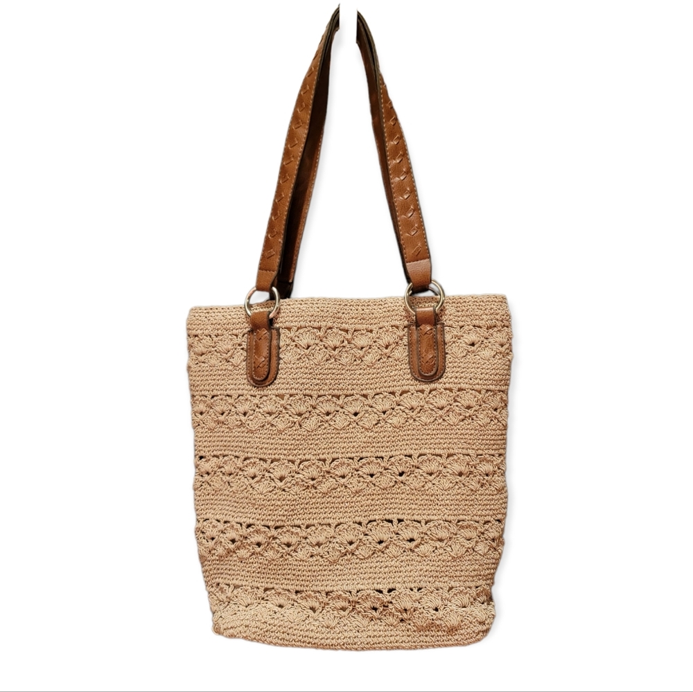 Jaclyn Smith Crouchet / Macrame Shoulder Bag Purse